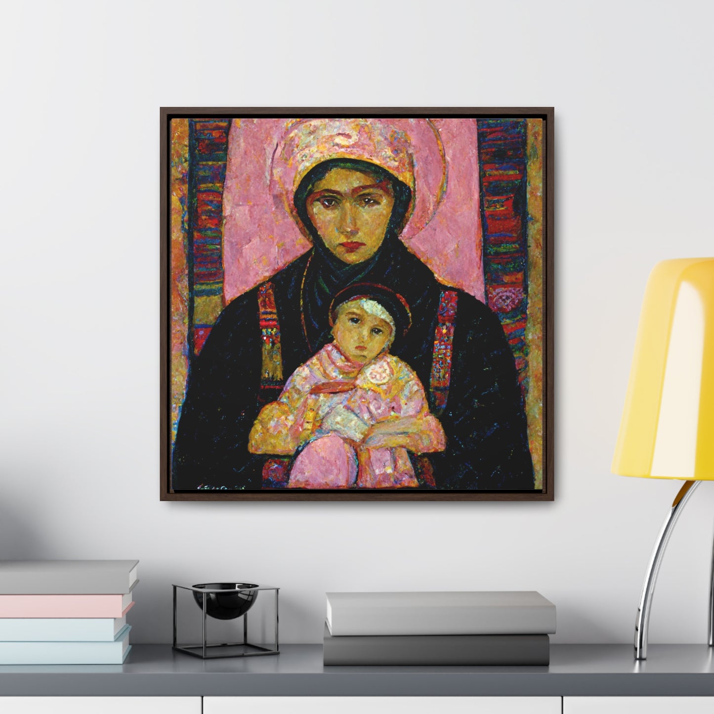 Mary and the Child 6, Valentinii, Gallery Canvas Wraps, Square Frame