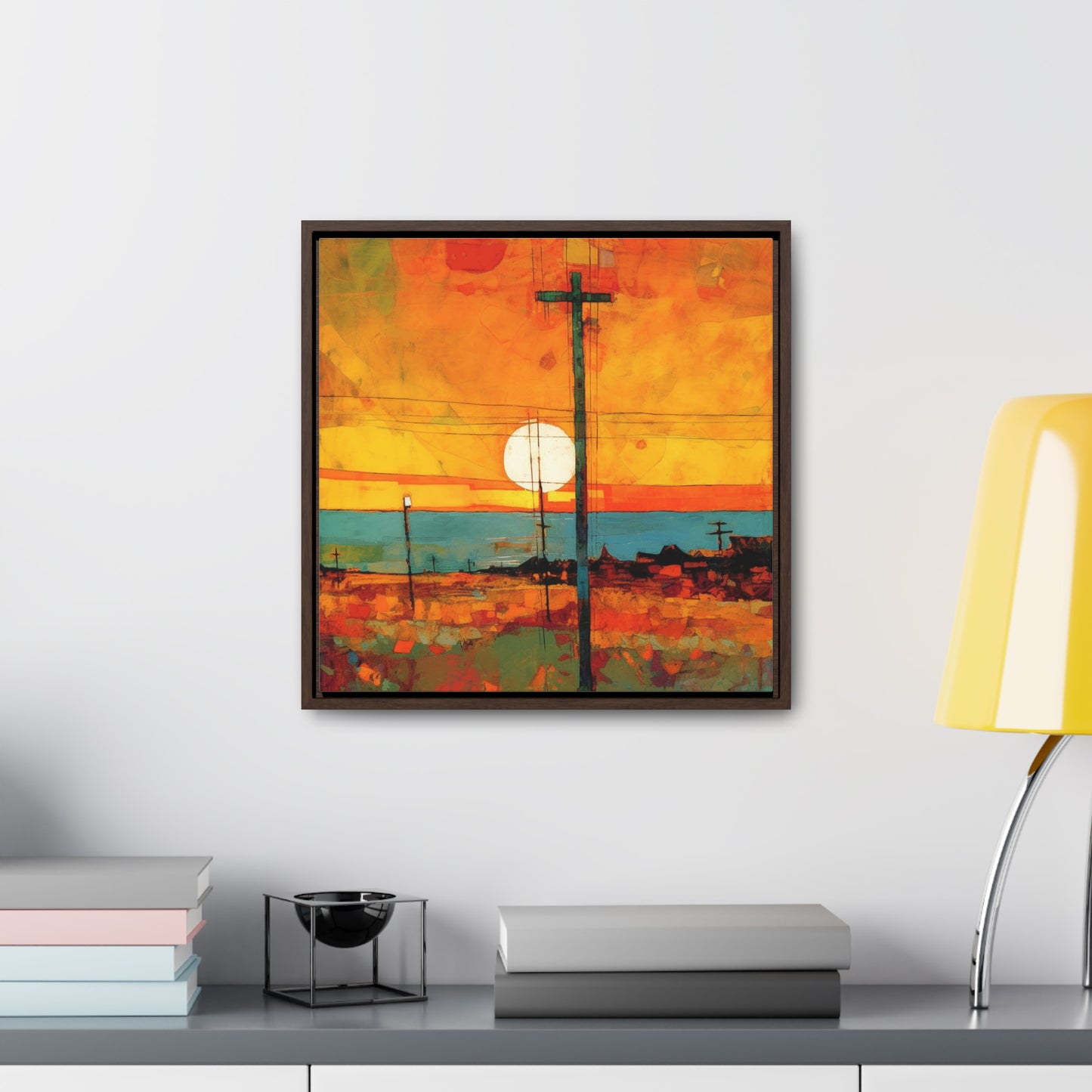 Land of the Sun 61, Valentinii, Gallery Canvas Wraps, Square Frame