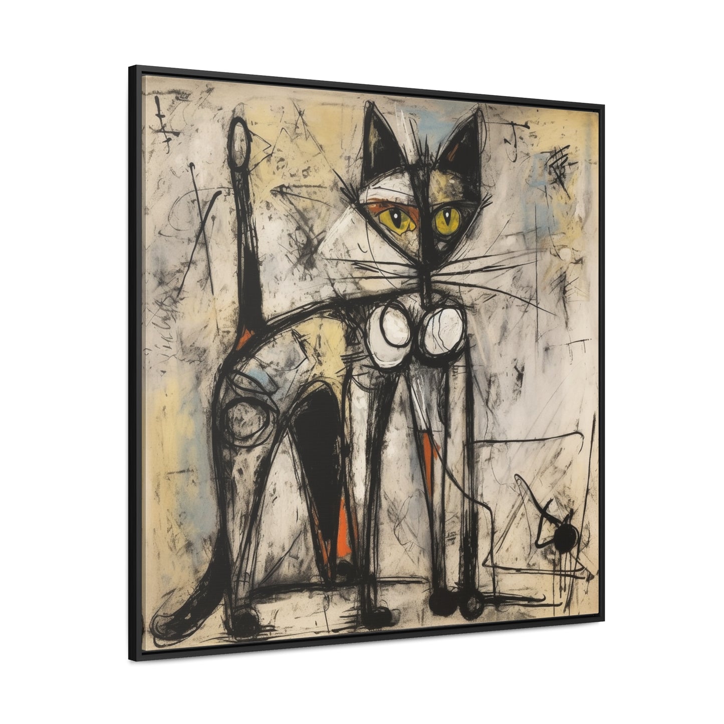 Cat 84, Gallery Canvas Wraps, Square Frame