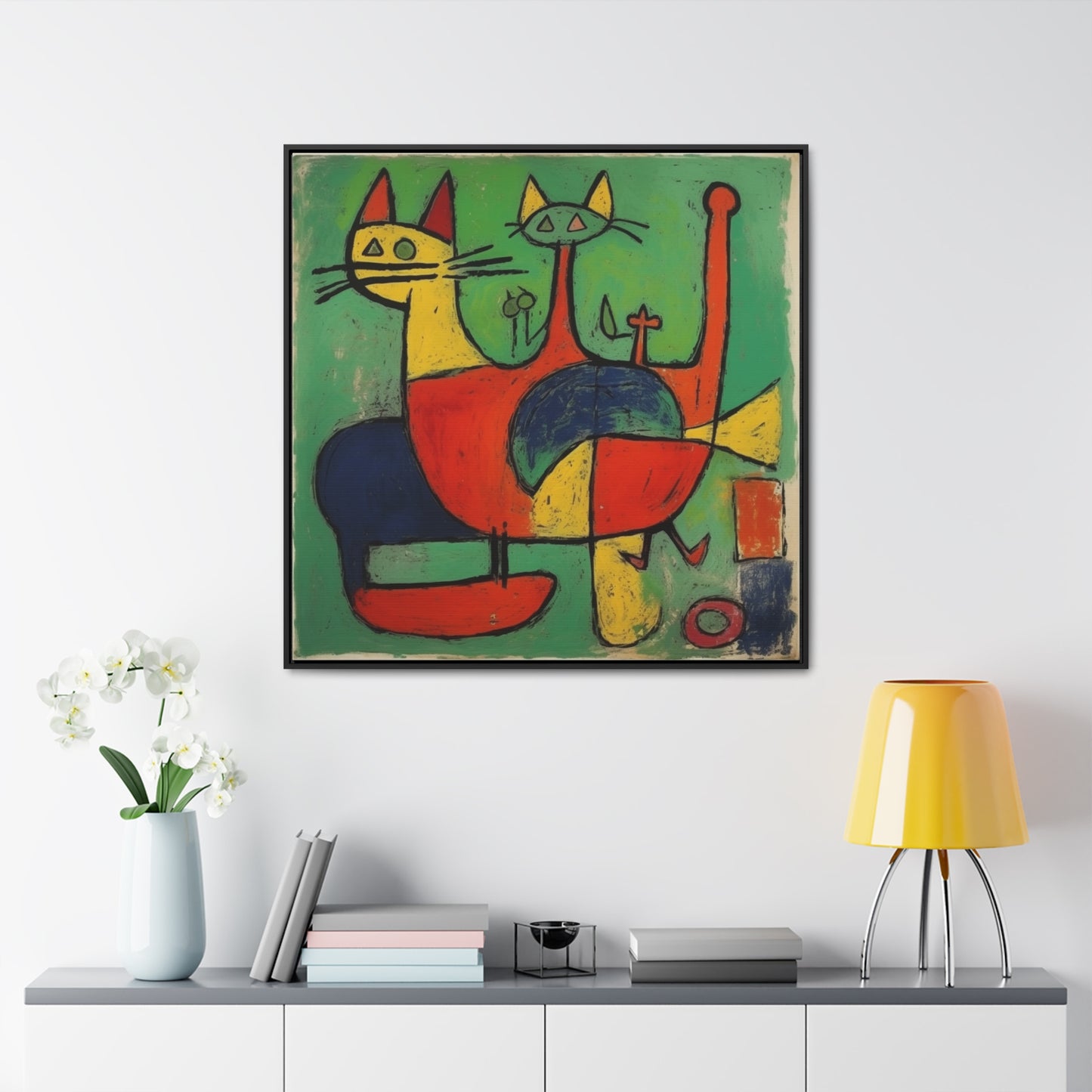 Cat 148, Gallery Canvas Wraps, Square Frame