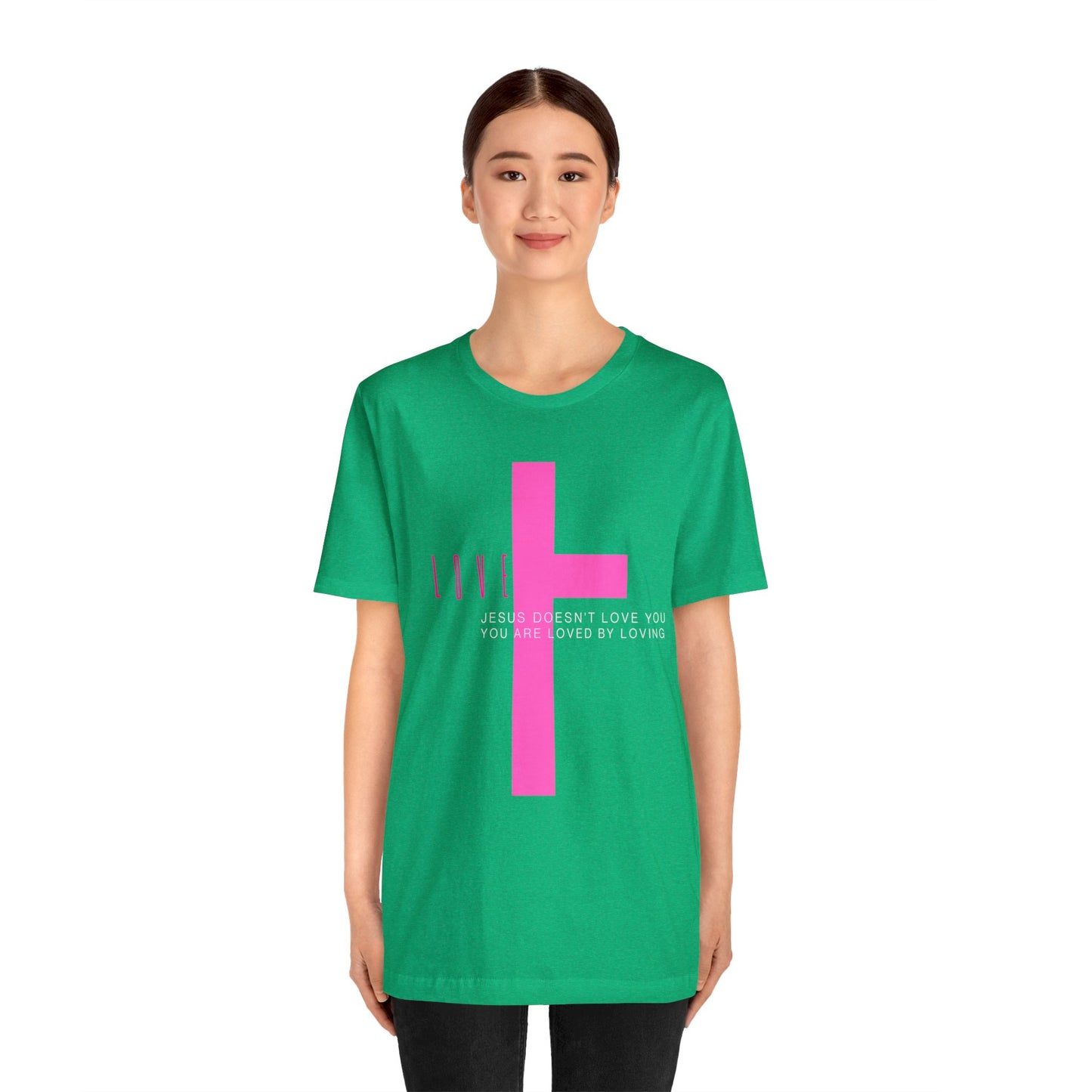 Plus Love , Unisex Jersey Short Sleeve Tee