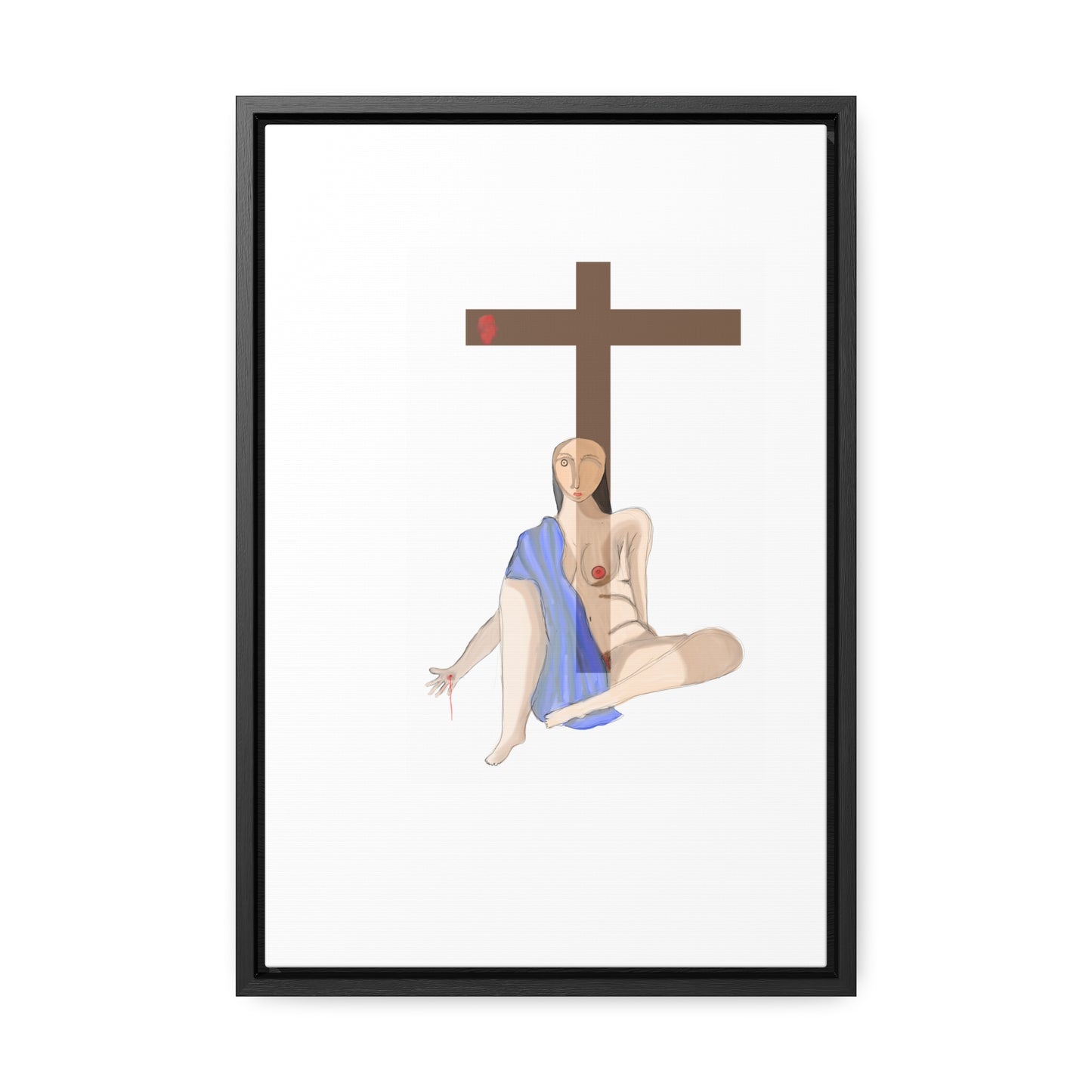 Cross, Original Eduard Pavel, Gallery Canvas Wraps, Vertical Frame