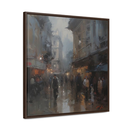 Social 3, Gallery Canvas Wraps, Square Frame