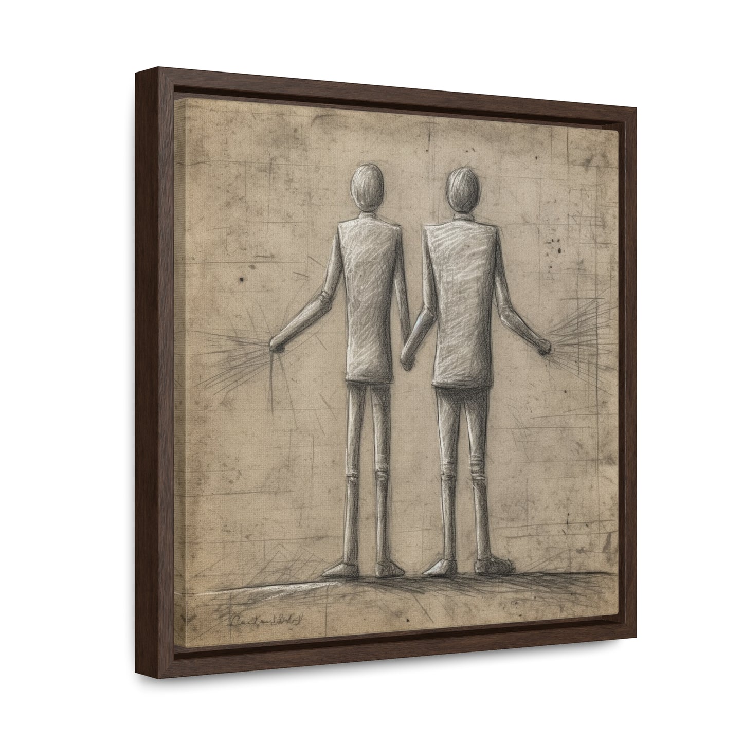 The Courage of Vulnerability 9, Valentinii, Gallery Canvas Wraps, Square Frame