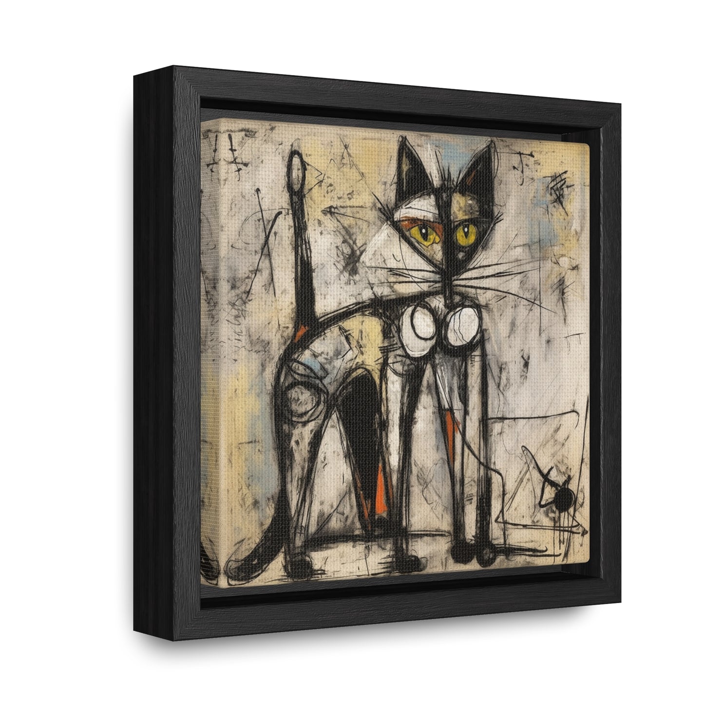 Cat 84, Gallery Canvas Wraps, Square Frame