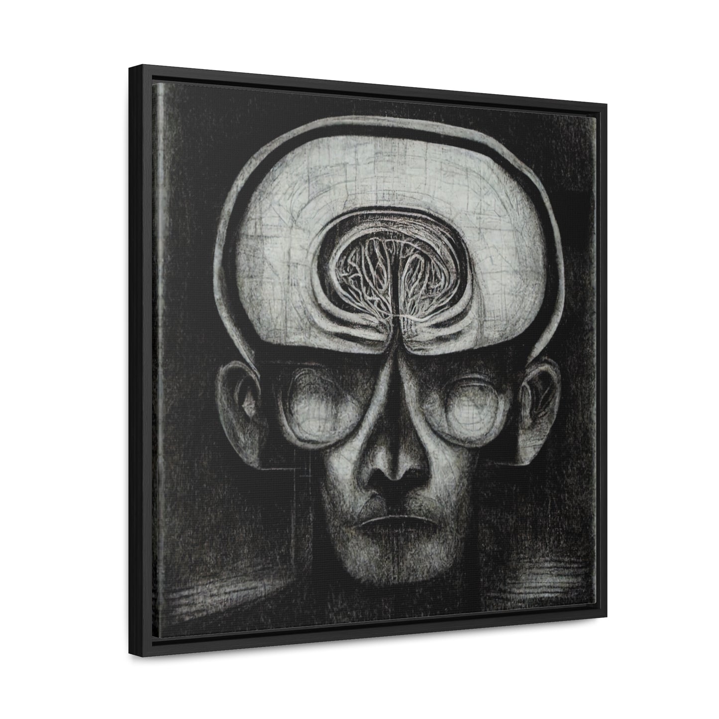 Brain 50, Valentinii, Gallery Canvas Wraps, Square Frame