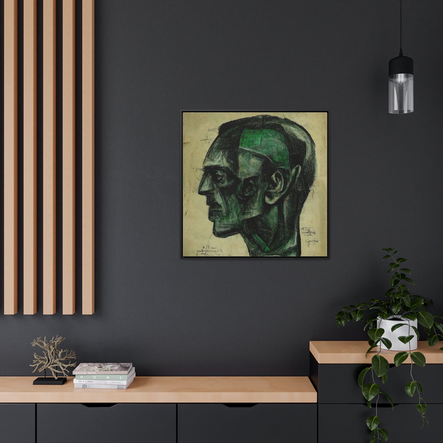 Heads, Valentinii, Gallery Canvas Wraps, Square Frame