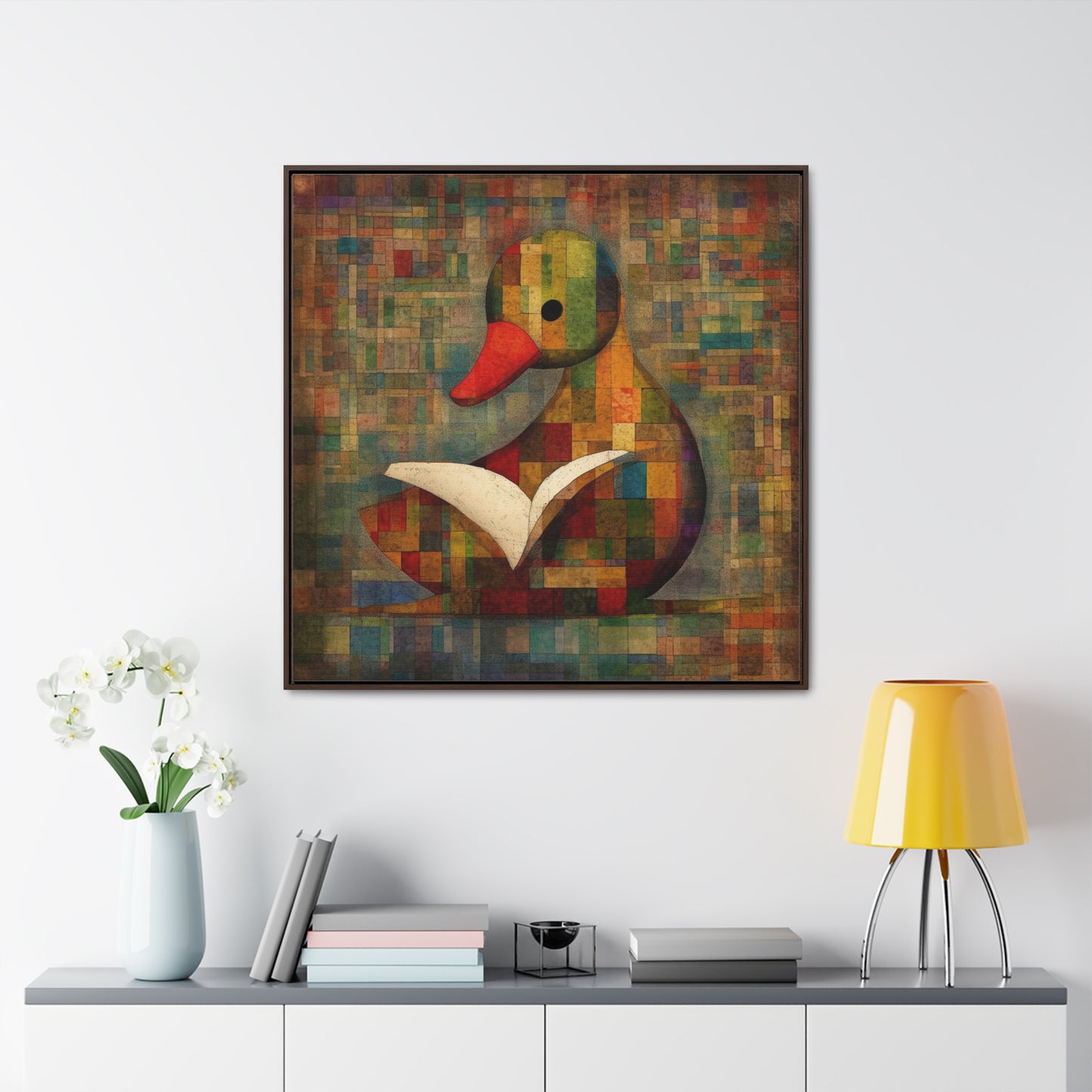 Duck 7, Gallery Canvas Wraps, Square Frame