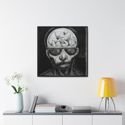 Brain 32, Valentinii, Gallery Canvas Wraps, Square Frame