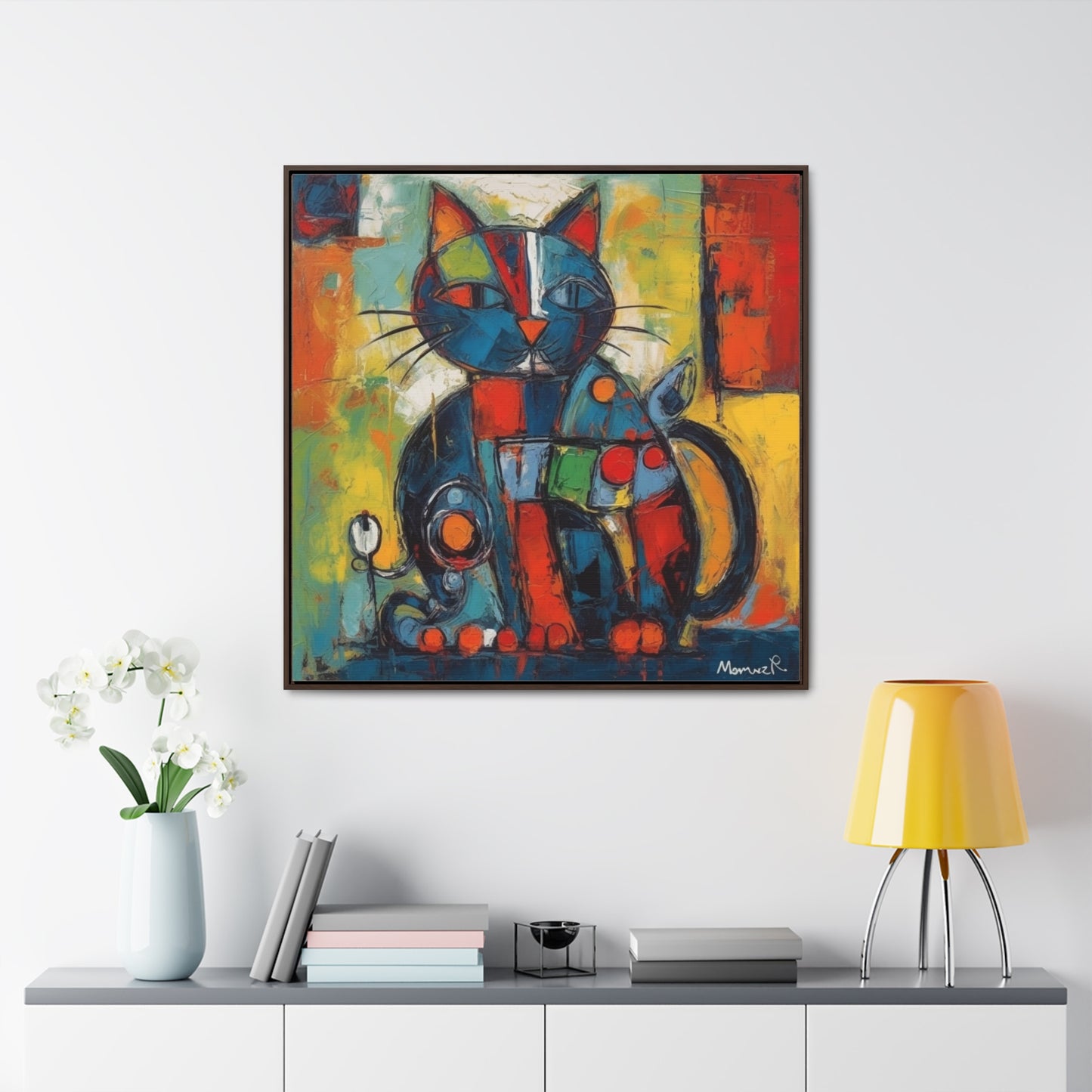 Cat 70, Gallery Canvas Wraps, Square Frame