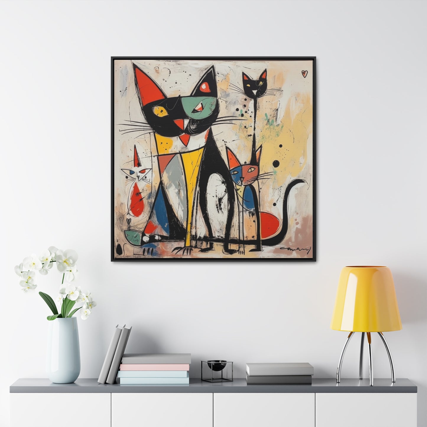 Cat 63, Gallery Canvas Wraps, Square Frame