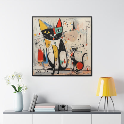 Cat 64, Gallery Canvas Wraps, Square Frame