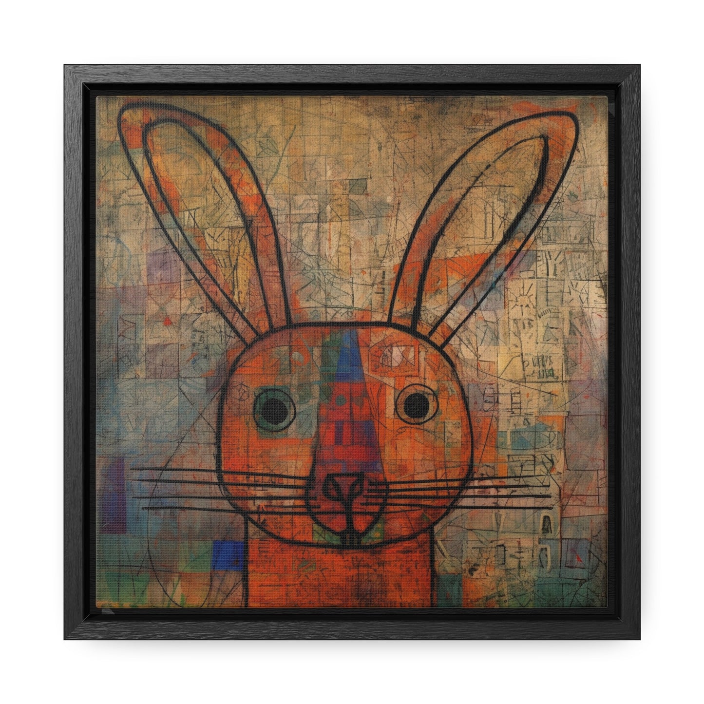 Rabbit 6, Gallery Canvas Wraps, Square Frame