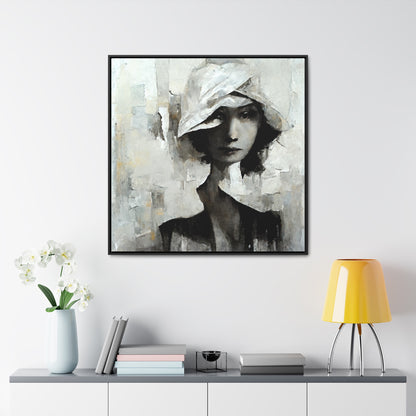 Forgotten face, Valentinii, Gallery Canvas Wraps, Square Frame