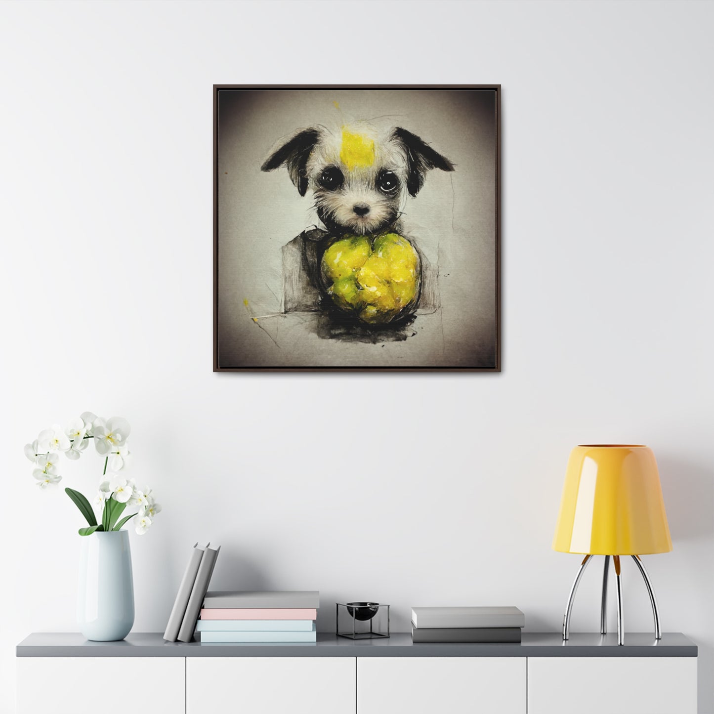 Dogs and Puppies 4, Valentinii, Gallery Canvas Wraps, Square Frame