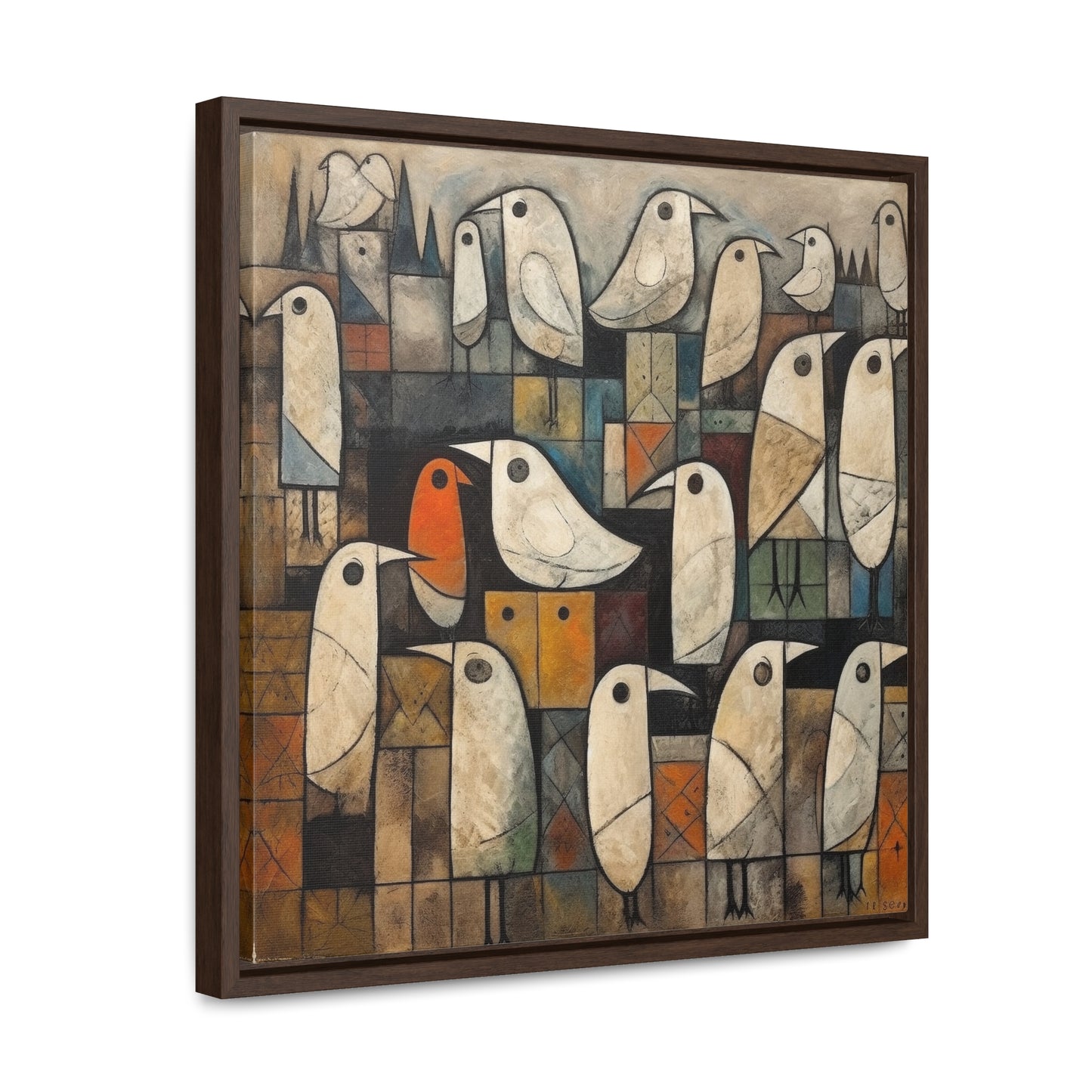 Bird 12, Gallery Canvas Wraps, Square Frame