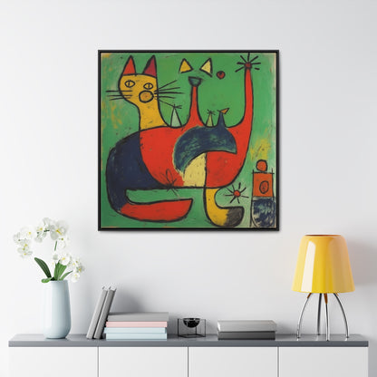 Cat 133, Gallery Canvas Wraps, Square Frame