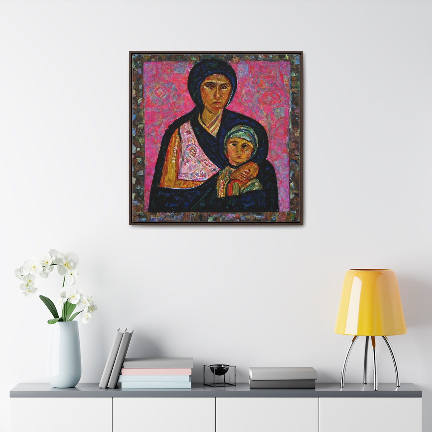 Mary and the Child 20, Valentinii, Gallery Canvas Wraps, Square Frame