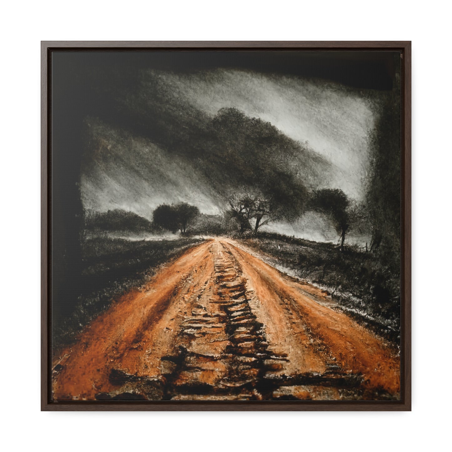 To the Rainy Land 8, Valentinii, Gallery Canvas Wraps, Square Frame