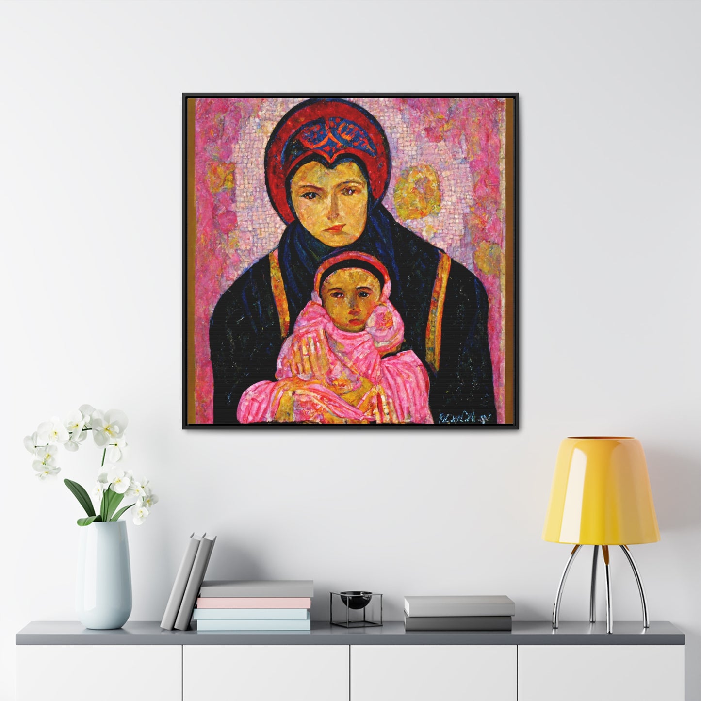 Mary and the Child 13, Valentinii, Gallery Canvas Wraps, Square Frame