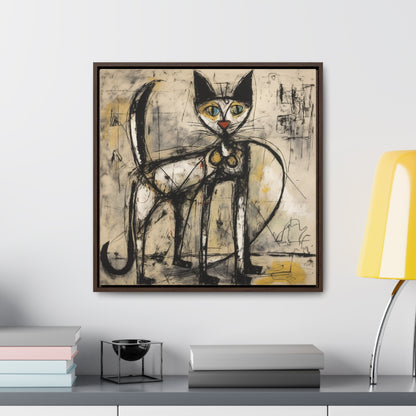 Cat 47, Gallery Canvas Wraps, Square Frame