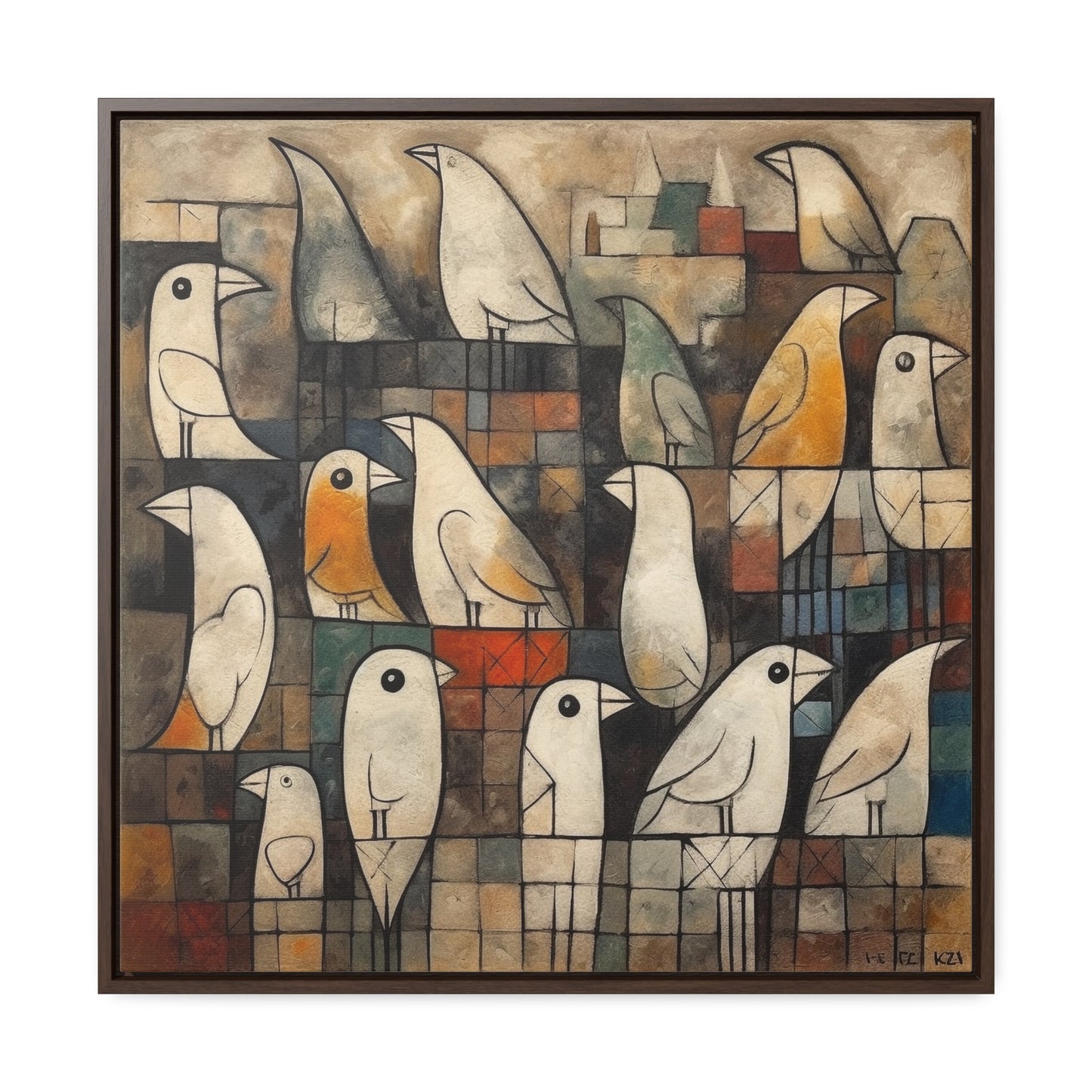 Bird 13, Gallery Canvas Wraps, Square Frame