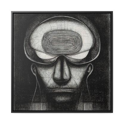 Brain 61, Valentinii, Gallery Canvas Wraps, Square Frame