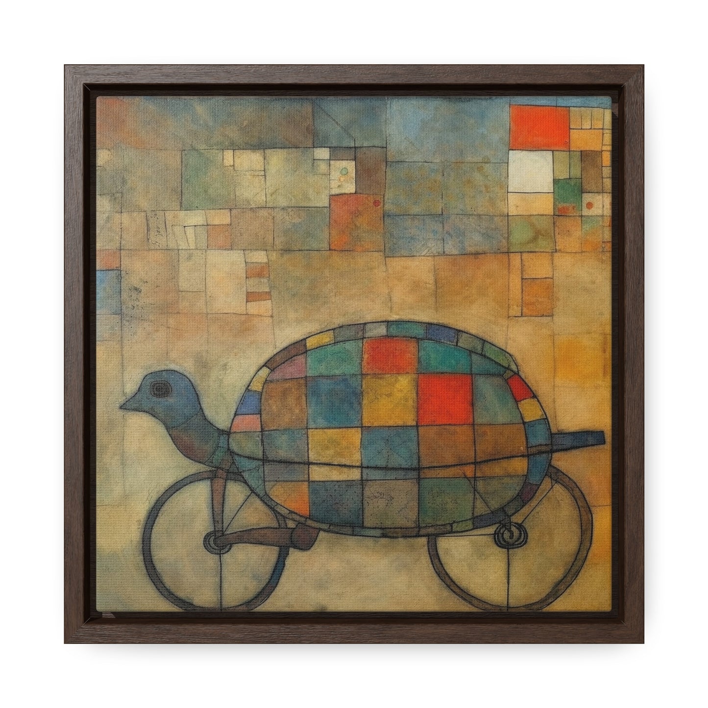 Turtle 9, Gallery Canvas Wraps, Square Frame