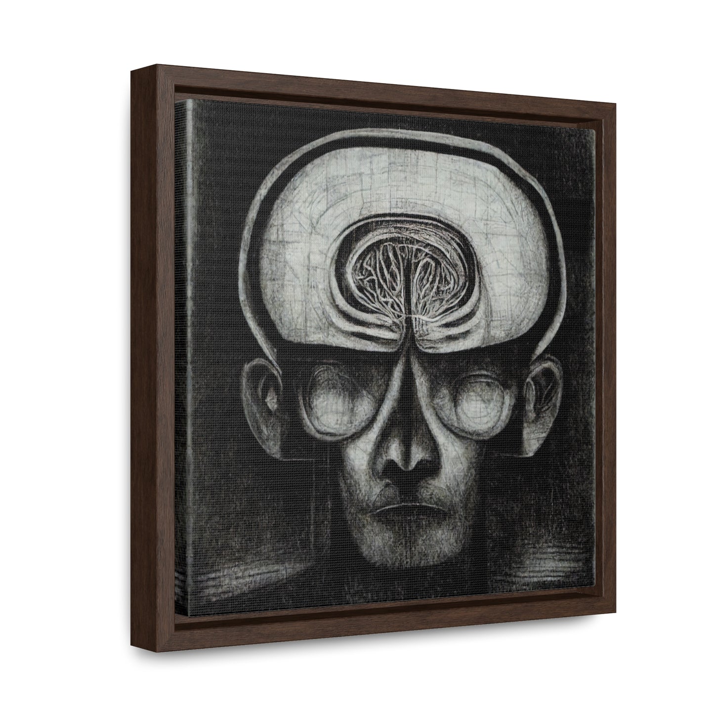 Brain 50, Valentinii, Gallery Canvas Wraps, Square Frame