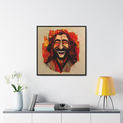 Jesus smiling 6, Valentinii, Gallery Canvas Wraps, Square Frame