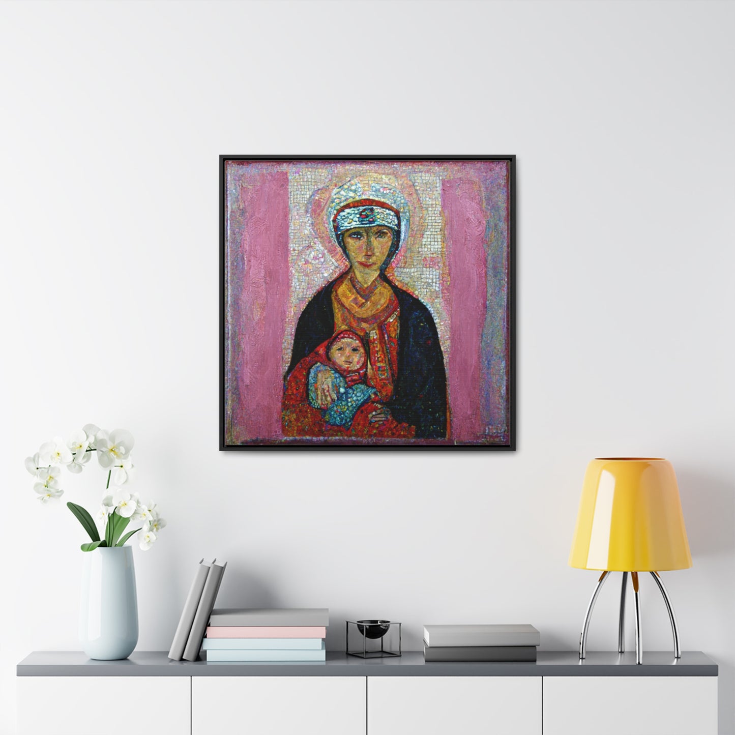 Mary and the Child 23, Valentinii, Gallery Canvas Wraps, Square Frame