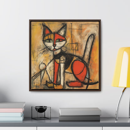 Cat 53, Gallery Canvas Wraps, Square Frame