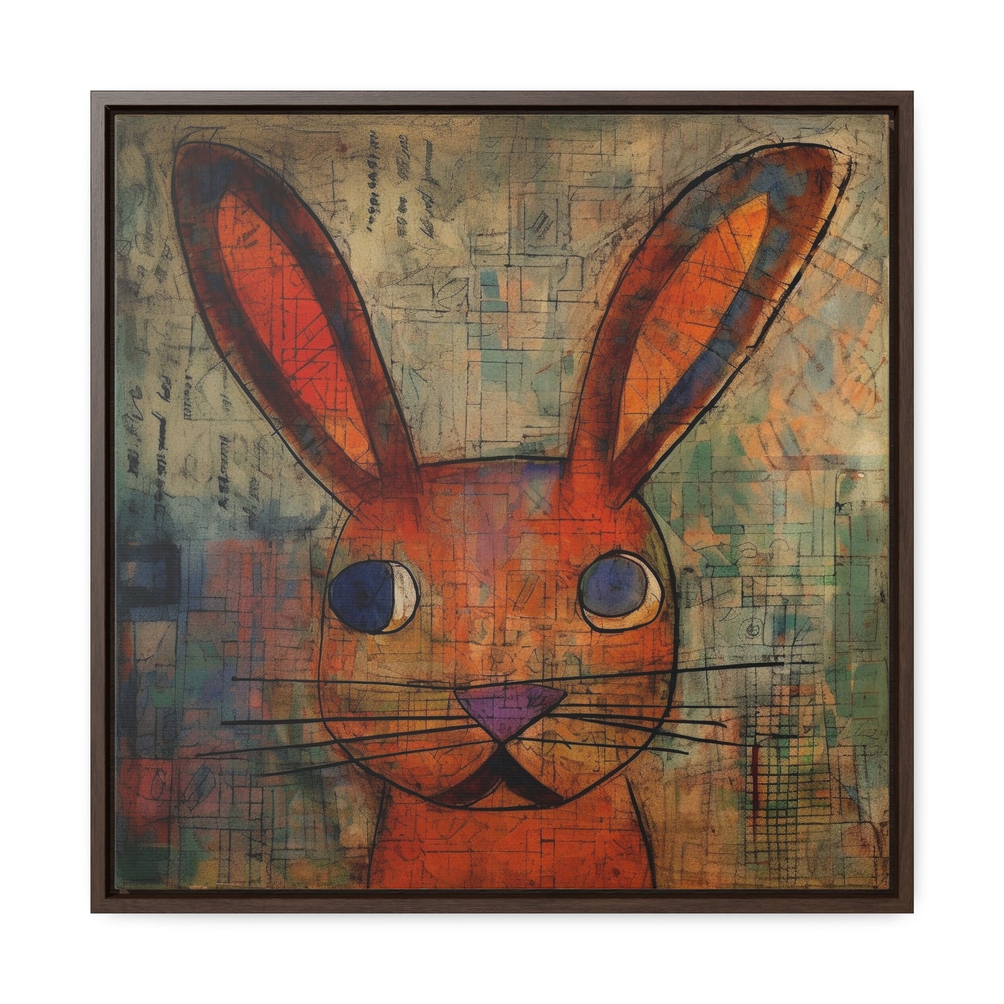 Rabbit 35, Gallery Canvas Wraps, Square Frame