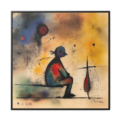 Sad Man 17, Valentinii, Gallery Canvas Wraps, Square Frame