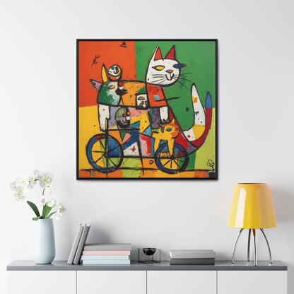 Cat 154, Gallery Canvas Wraps, Square Frame