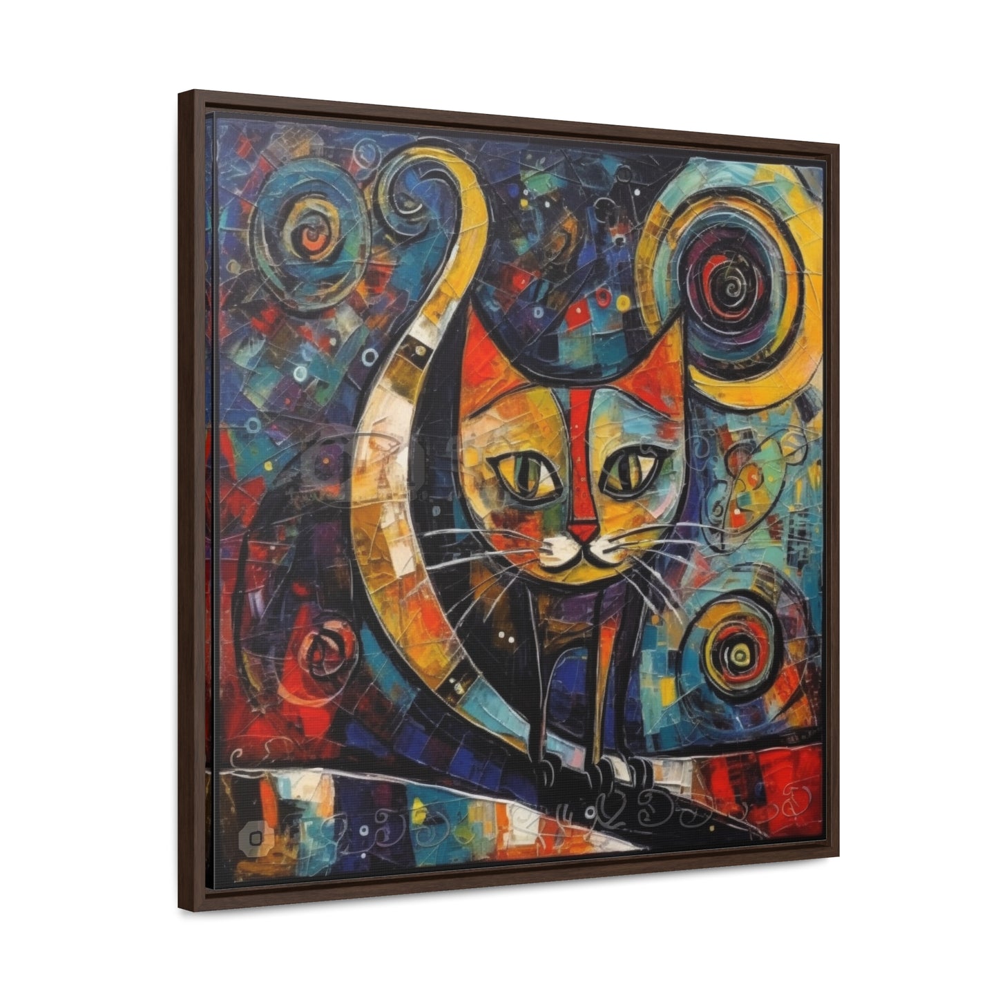 Cat 118, Gallery Canvas Wraps, Square Frame