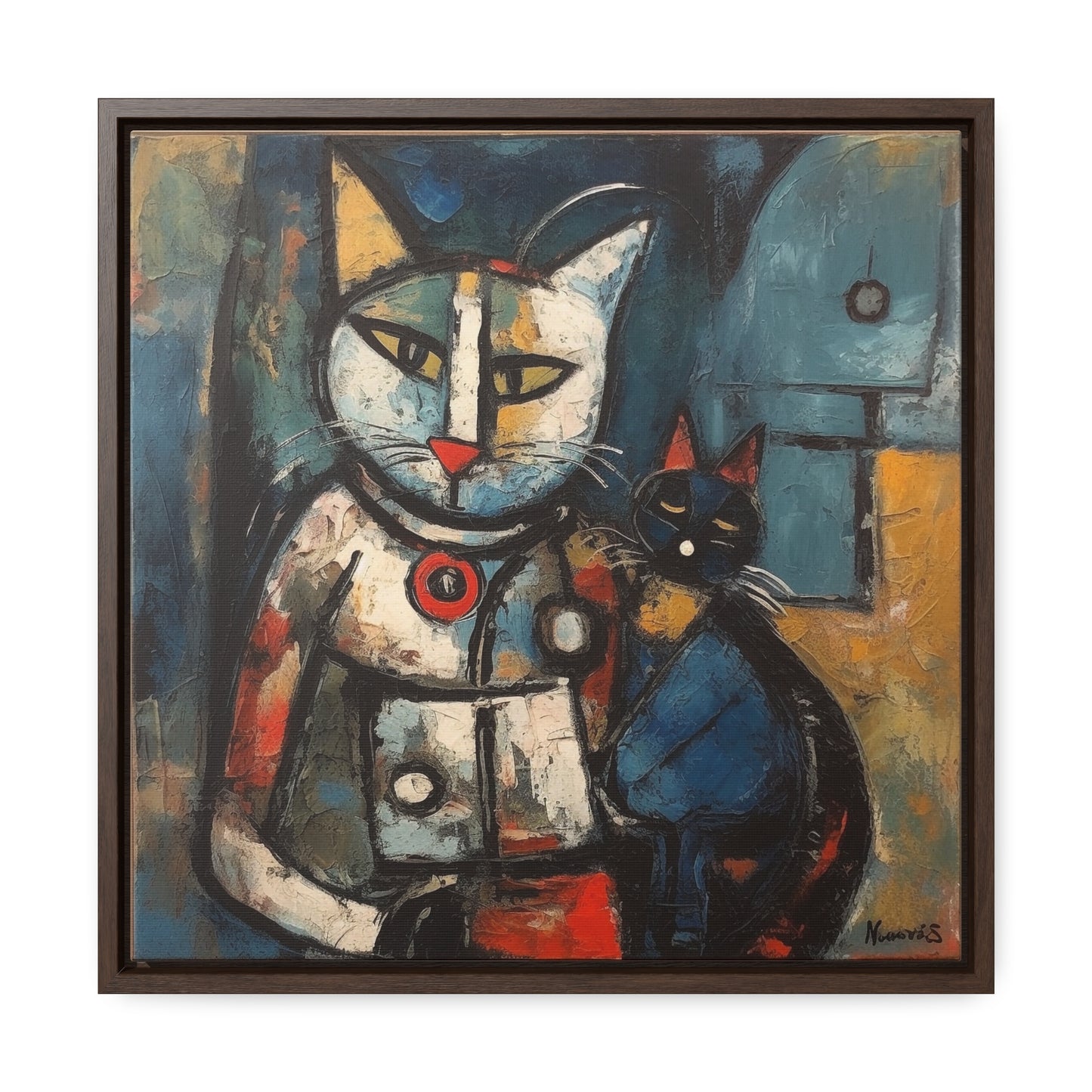 Cat 80, Gallery Canvas Wraps, Square Frame