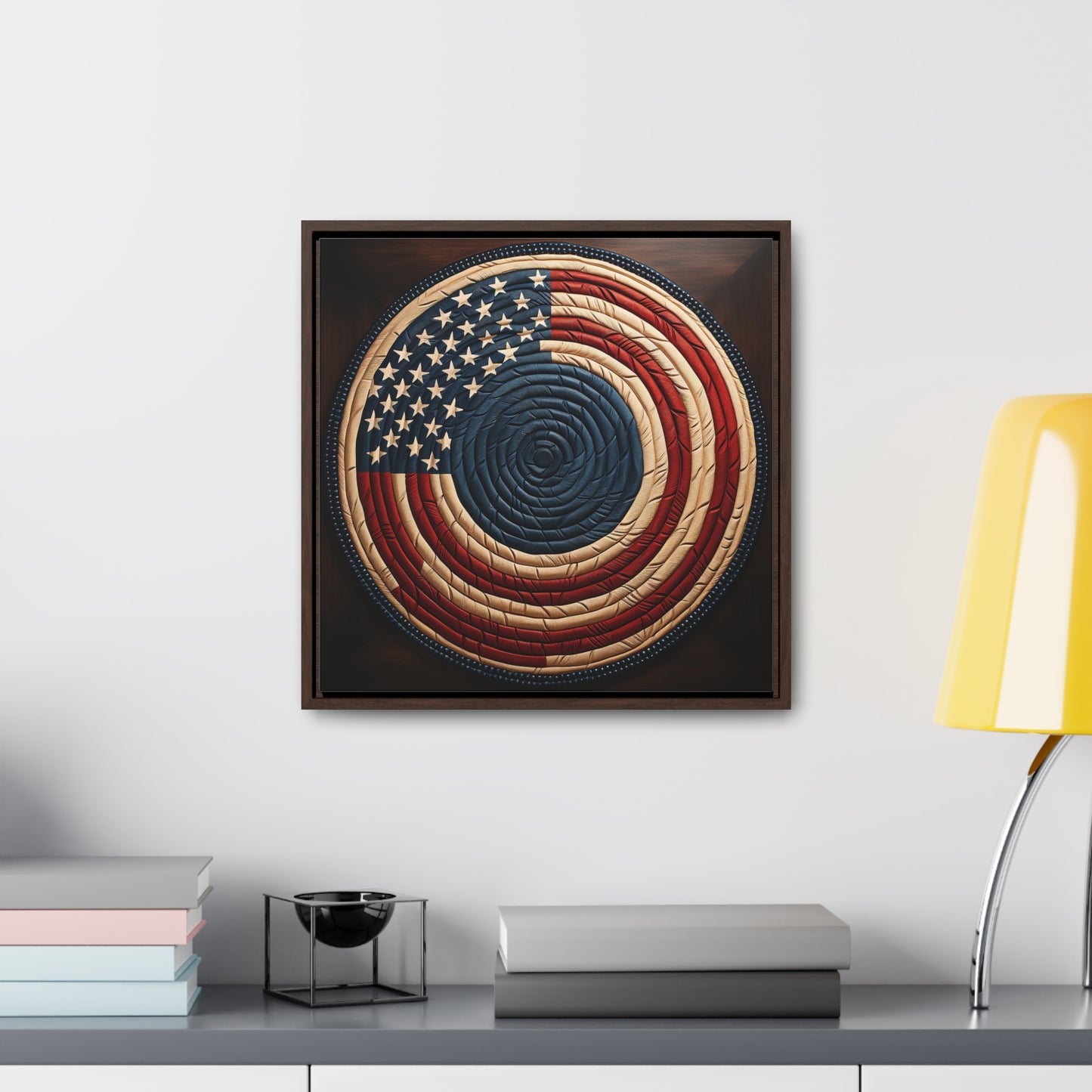 Flag 15, Gallery Canvas Wraps, Square Frame