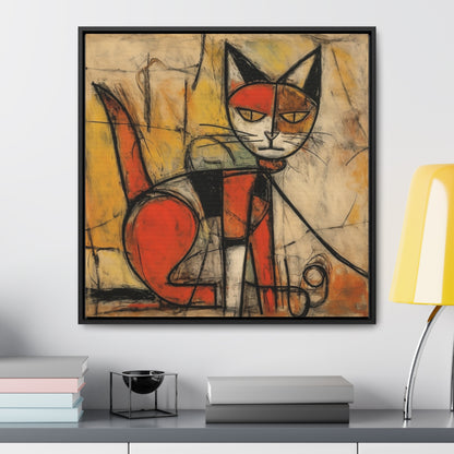 Cat 55, Gallery Canvas Wraps, Square Frame