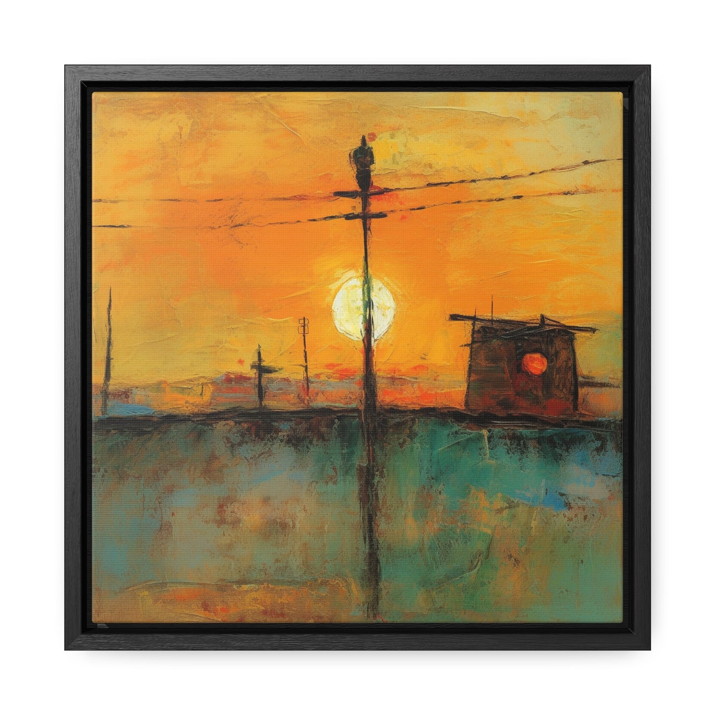 Land of the Sun 50, Valentinii, Gallery Canvas Wraps, Square Frame