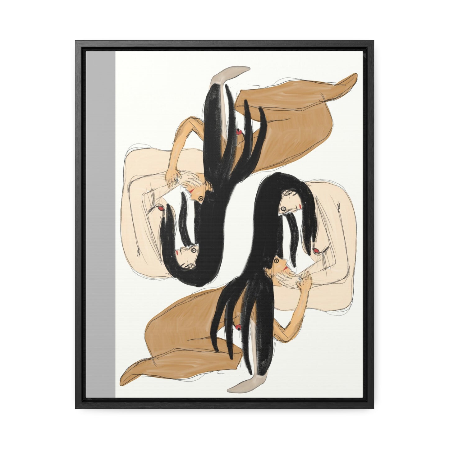 Mirrors, Original Eduard Pavel, Gallery Canvas Wraps, Vertical Frame