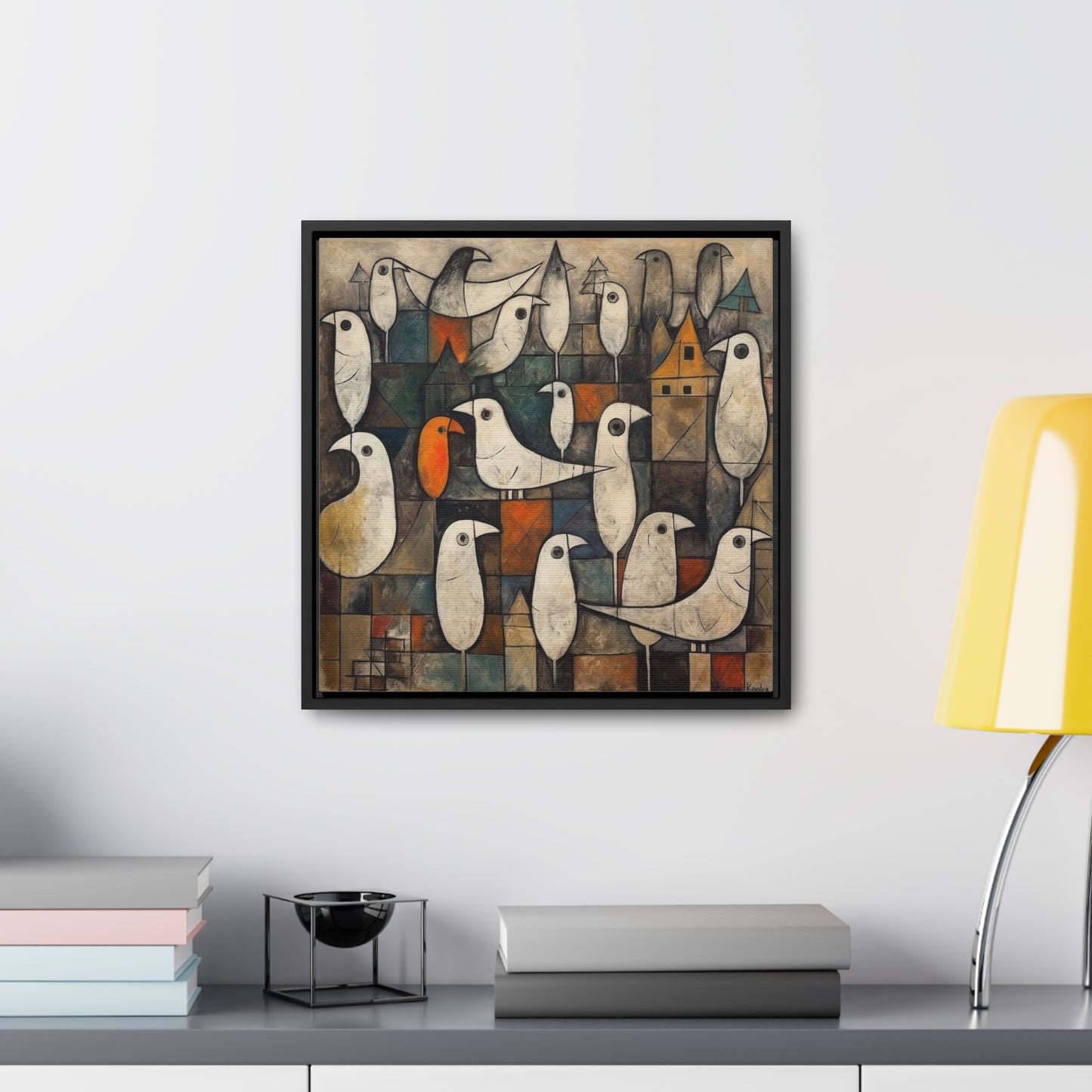 Bird 27, Gallery Canvas Wraps, Square Frame