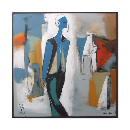 Sad Man 28, Valentinii, Gallery Canvas Wraps, Square Frame