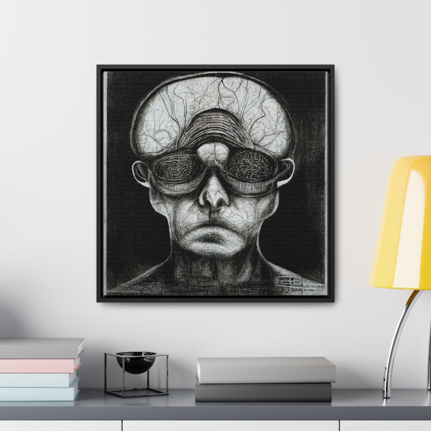 Brain 36, Valentinii, Gallery Canvas Wraps, Square Frame