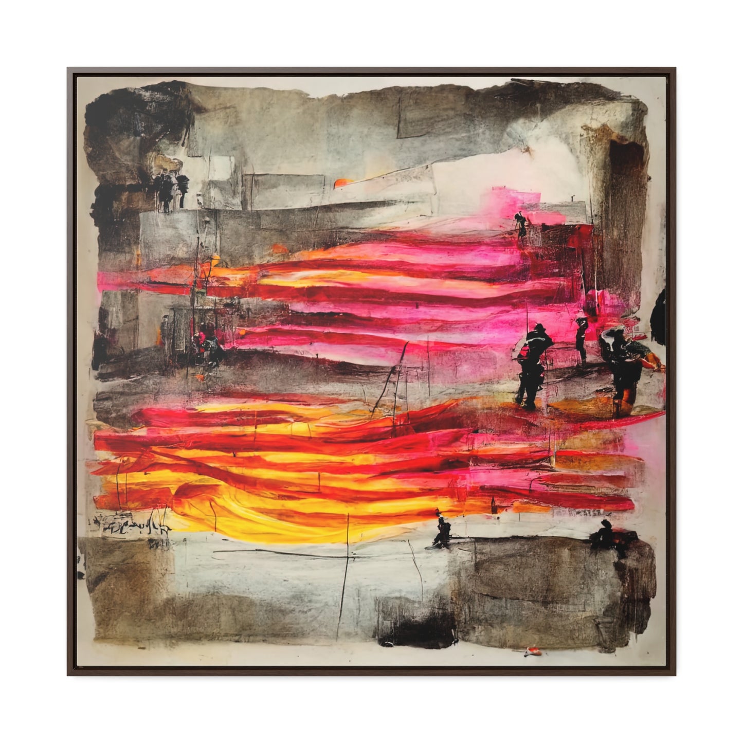 Land of the Sun 6, Valentinii, Gallery Canvas Wraps, Square Frame