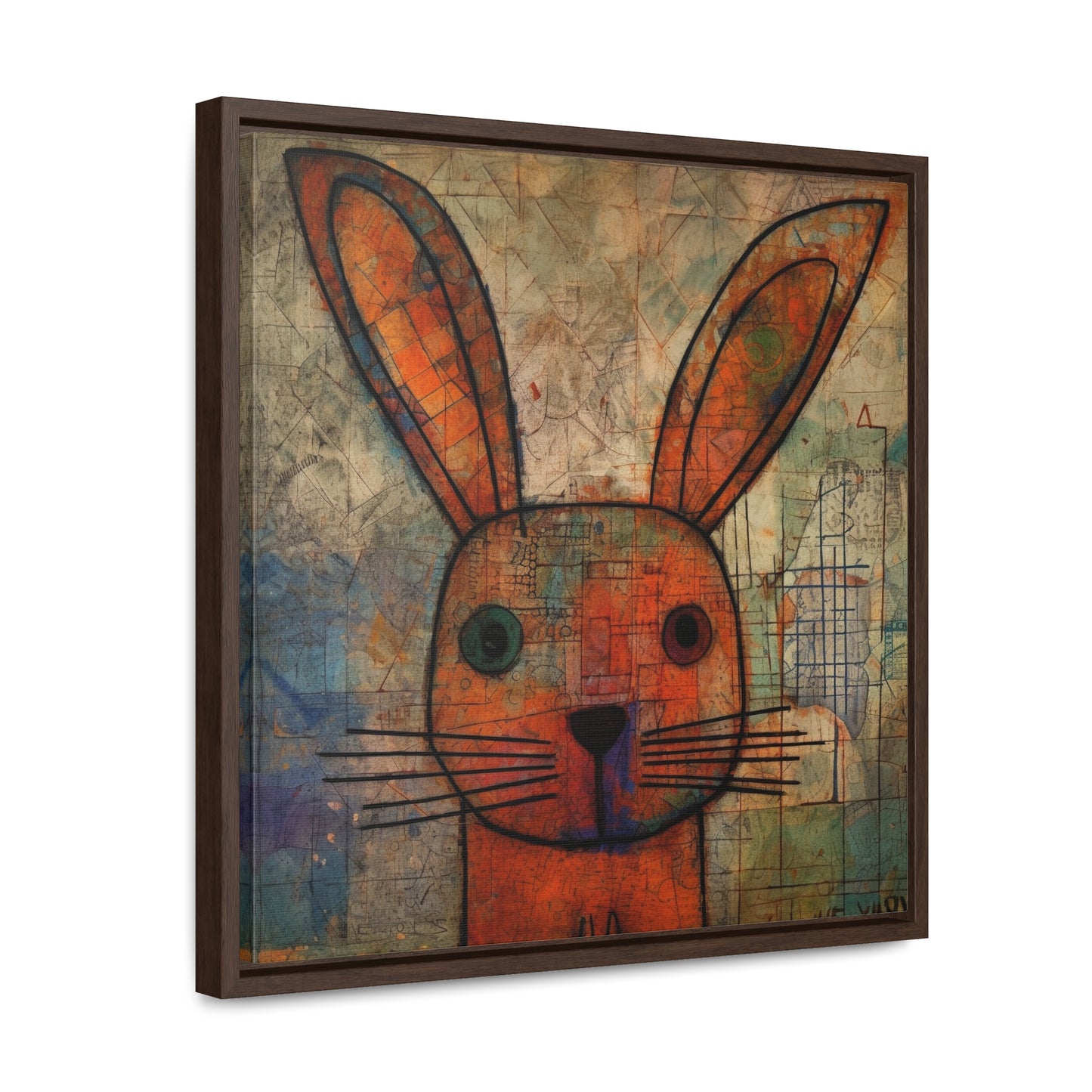 Rabbit 19, Gallery Canvas Wraps, Square Frame