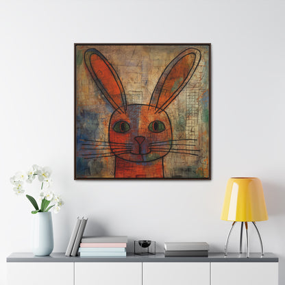 Rabbit 2, Gallery Canvas Wraps, Square Frame