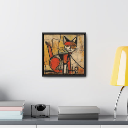 Cat 55, Gallery Canvas Wraps, Square Frame