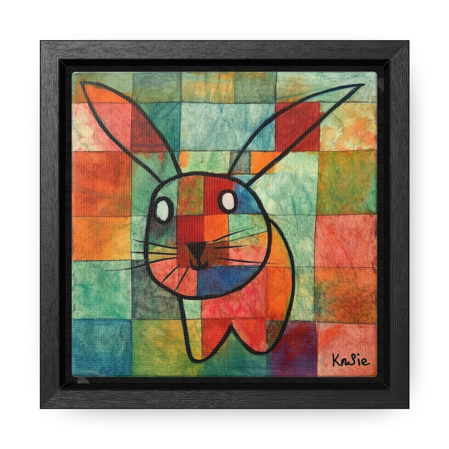 Rabbit 16, Gallery Canvas Wraps, Square Frame