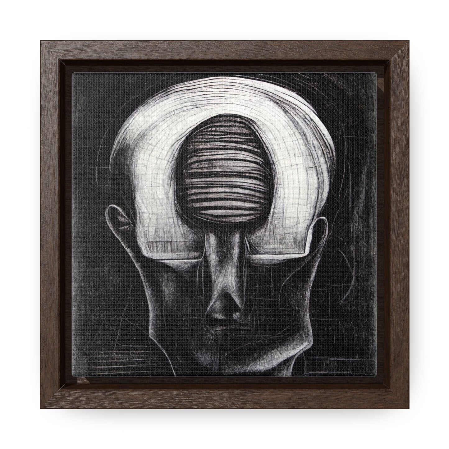 Brain 49, Valentinii, Gallery Canvas Wraps, Square Frame